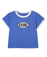 GLITTER OVAL LOGO S/S BABY TEE Tシャツ X-girl